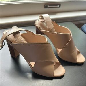 Elegant Kelly and Katie Cream Women's Heeled Sandals